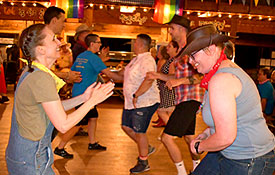 Barn Dances, Tea Dances and Broadway Dance at Camp Camp, America’s fun GLBTQ summer camp!